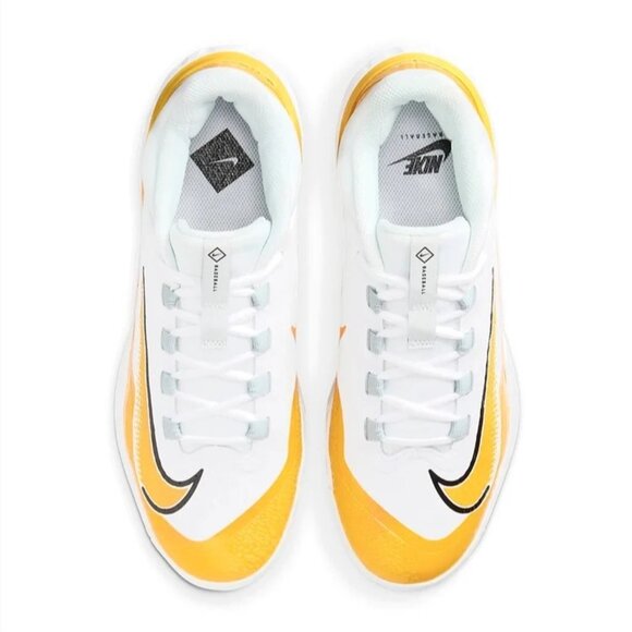 Nike Mens Alpha Huarache Elite 4 Metal Baseball Cleats DR6851-100 Yellow Size 7 - Picture 7 of 10